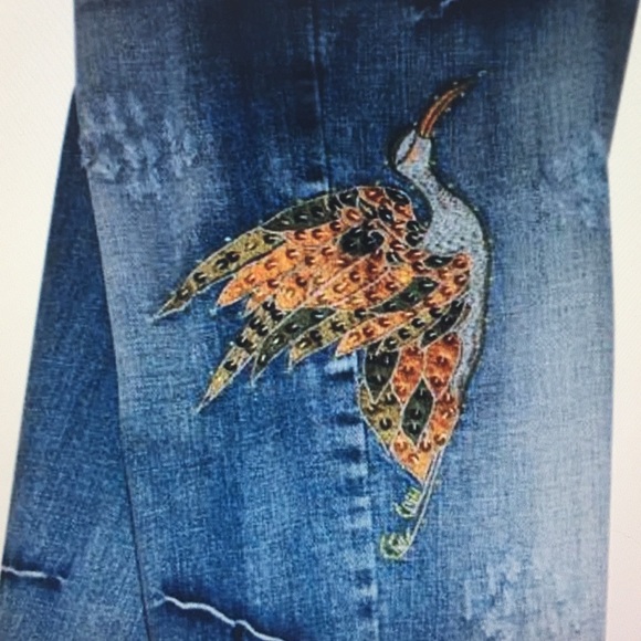 Jeans | Power Miss Capri Jeans With Sequins Size M | Poshmark